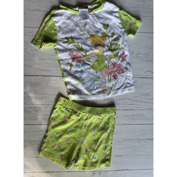 DISNEY store DELUXE Nemo and Tinkerbell Kids Short Set Sleepwear-Sz 4 - Picture 5 of 8
